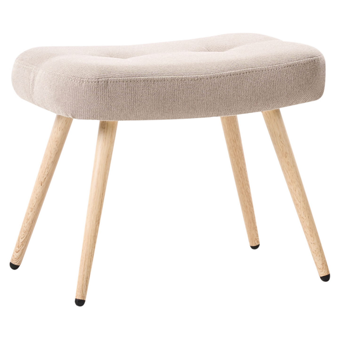 Stuhl mit Fusshocker Beige VEJLE