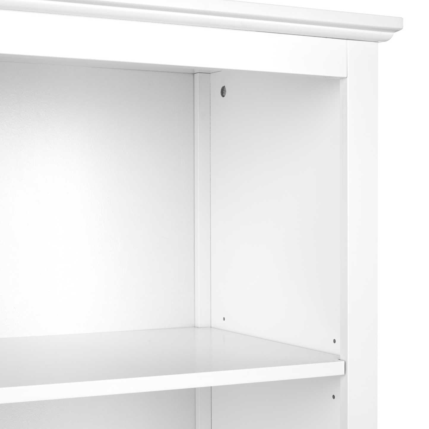 Vitrine mit Glastüren LUSBY 75 cm Weiss