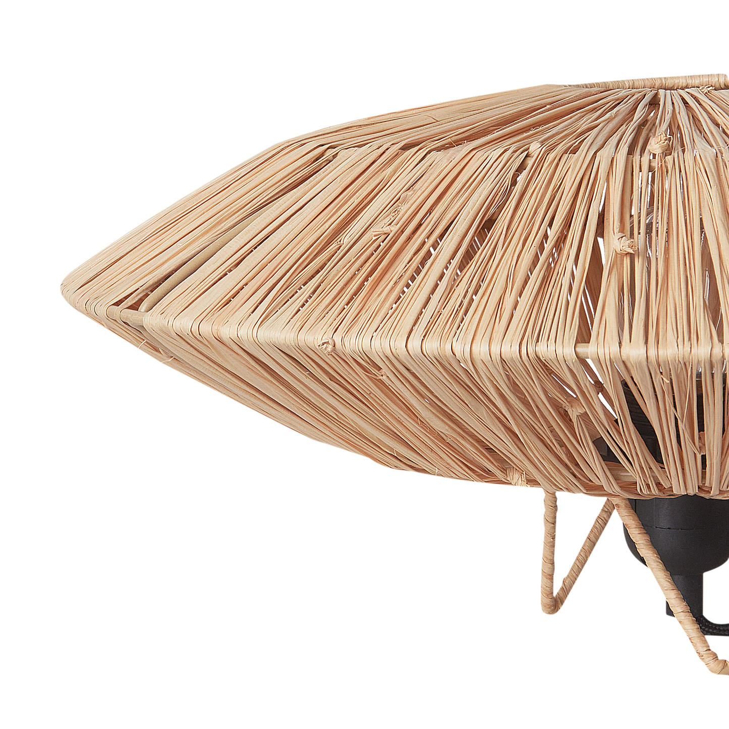 Tischleuchte MENTIRI Geflecht Naturfarben