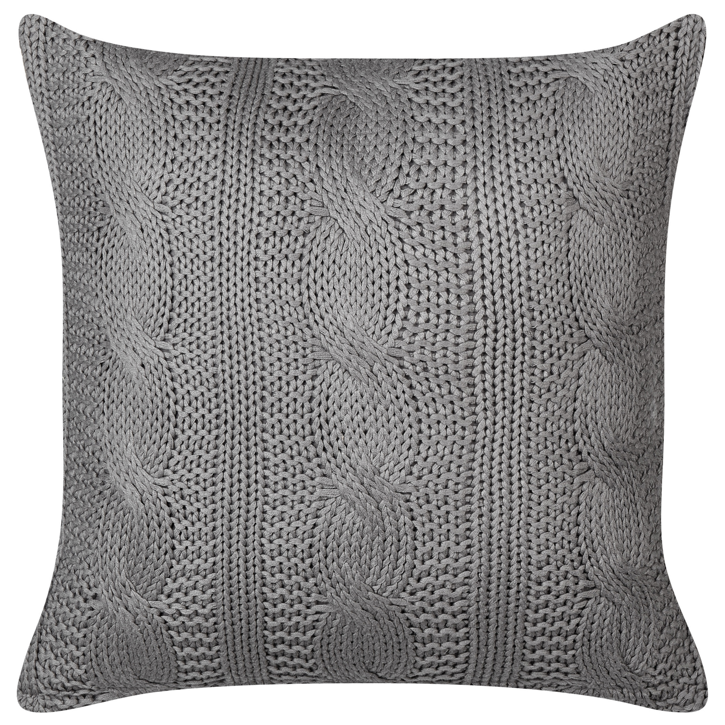 Dekokissen 2er Set CONSTYLIS Baumwolle 45 x 45 cm Dunkelgrau Ohne Muster