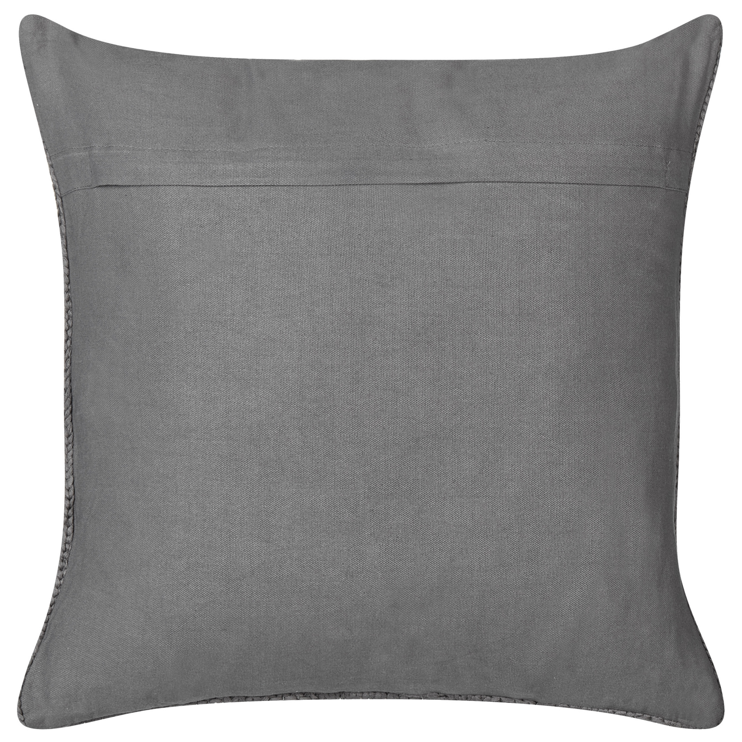 Dekokissen 2er Set CONSTYLIS Baumwolle 45 x 45 cm Dunkelgrau Ohne Muster