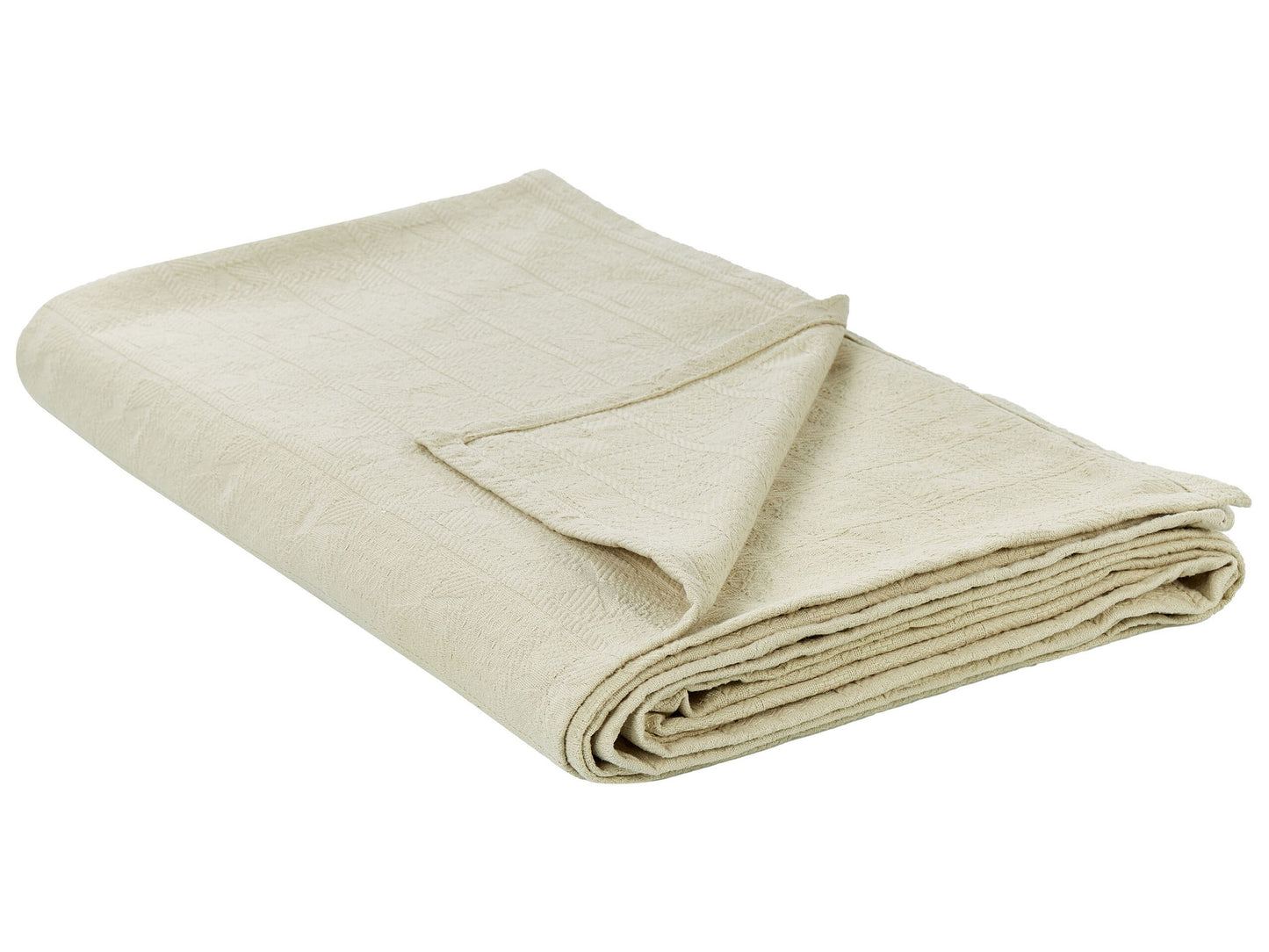 Tagesdecke MARAKA Baumwolle 200 x 220 cm Hellbeige