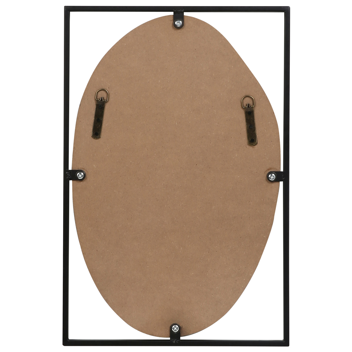 Wandspiegel NIBELLE 40 cm 60 cm Metall Schwarz