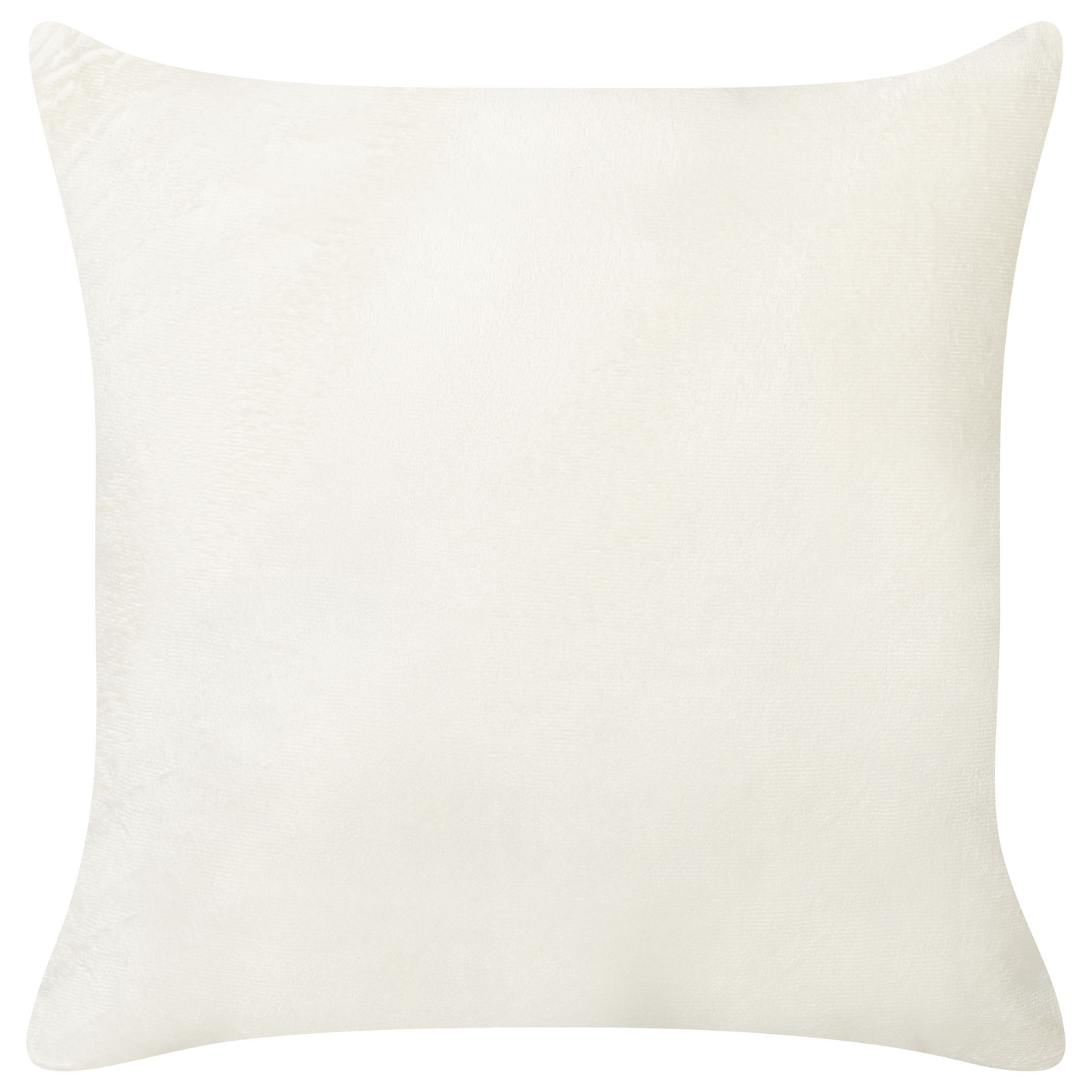 Dekokissen 2er Set SURMI Webpelz 45 x 45 cm Cremeweiss Ohne Muster