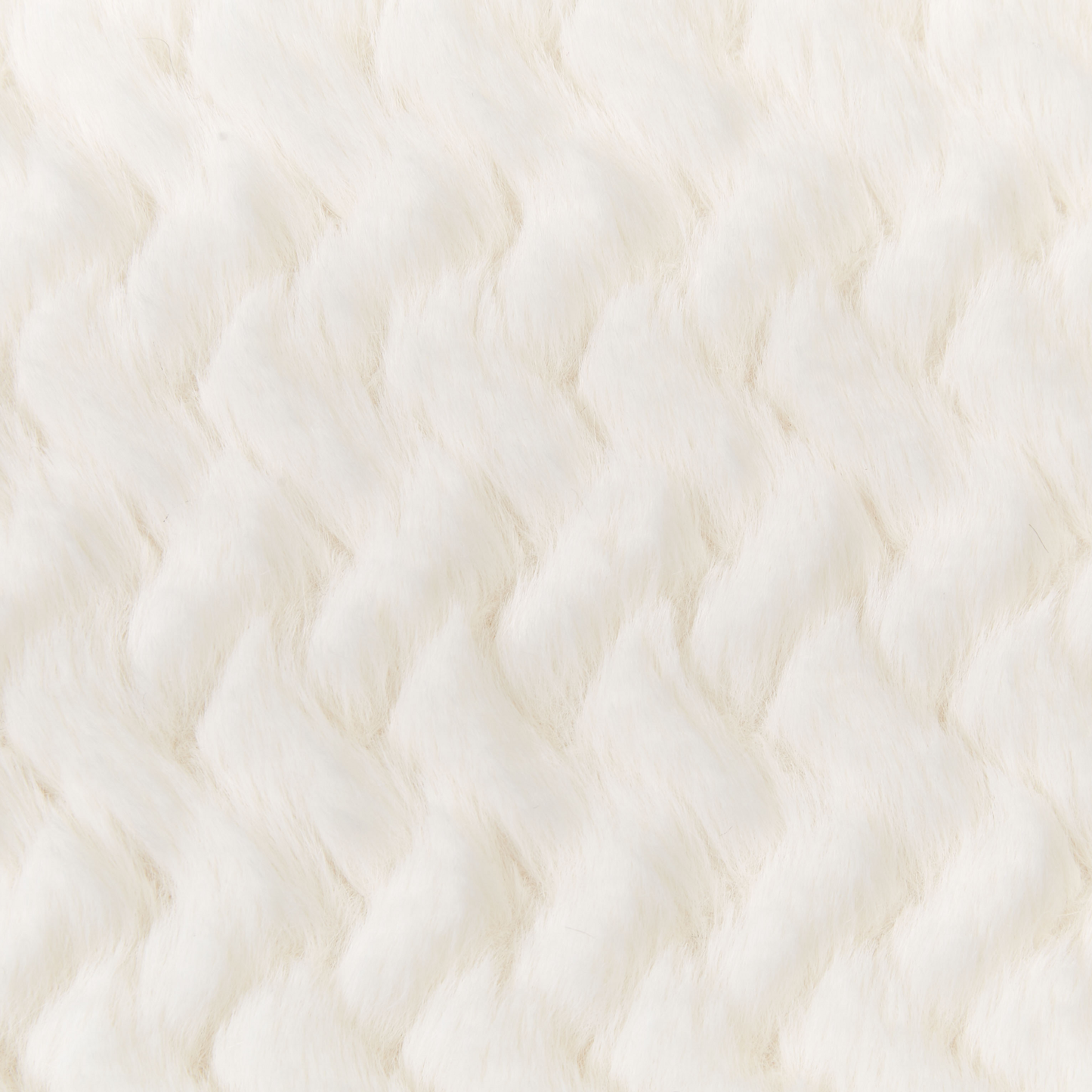 Dekokissen 2er Set SURMI Webpelz 45 x 45 cm Cremeweiss Ohne Muster