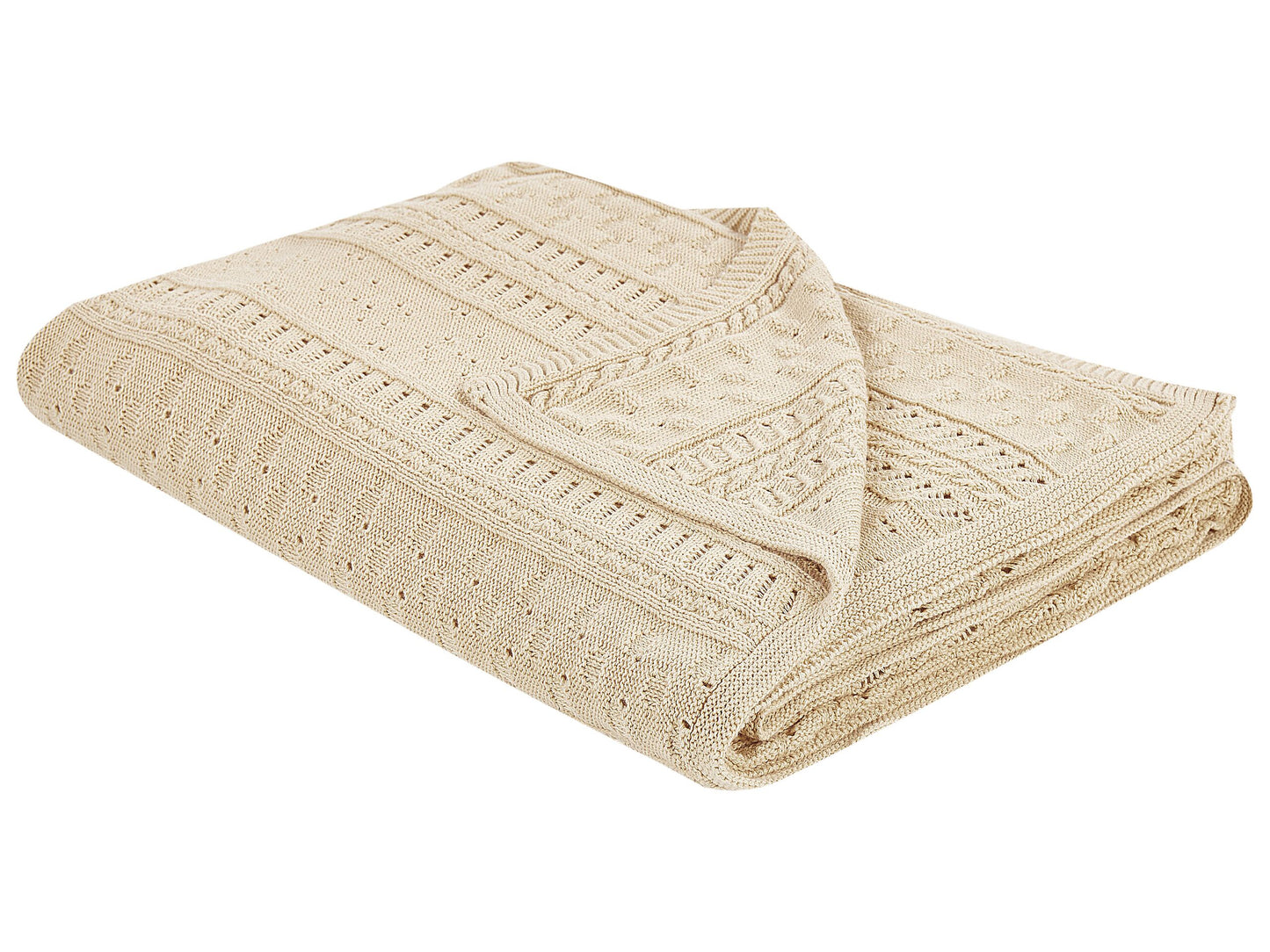 Tagesdecke DAULET Baumwolle 150 x 200 cm Beige