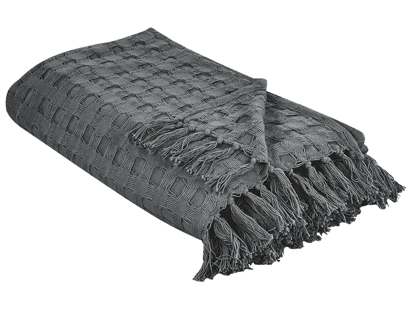 Tagesdecke BERE Baumwolle 150 x 200 cm Dunkelgrau