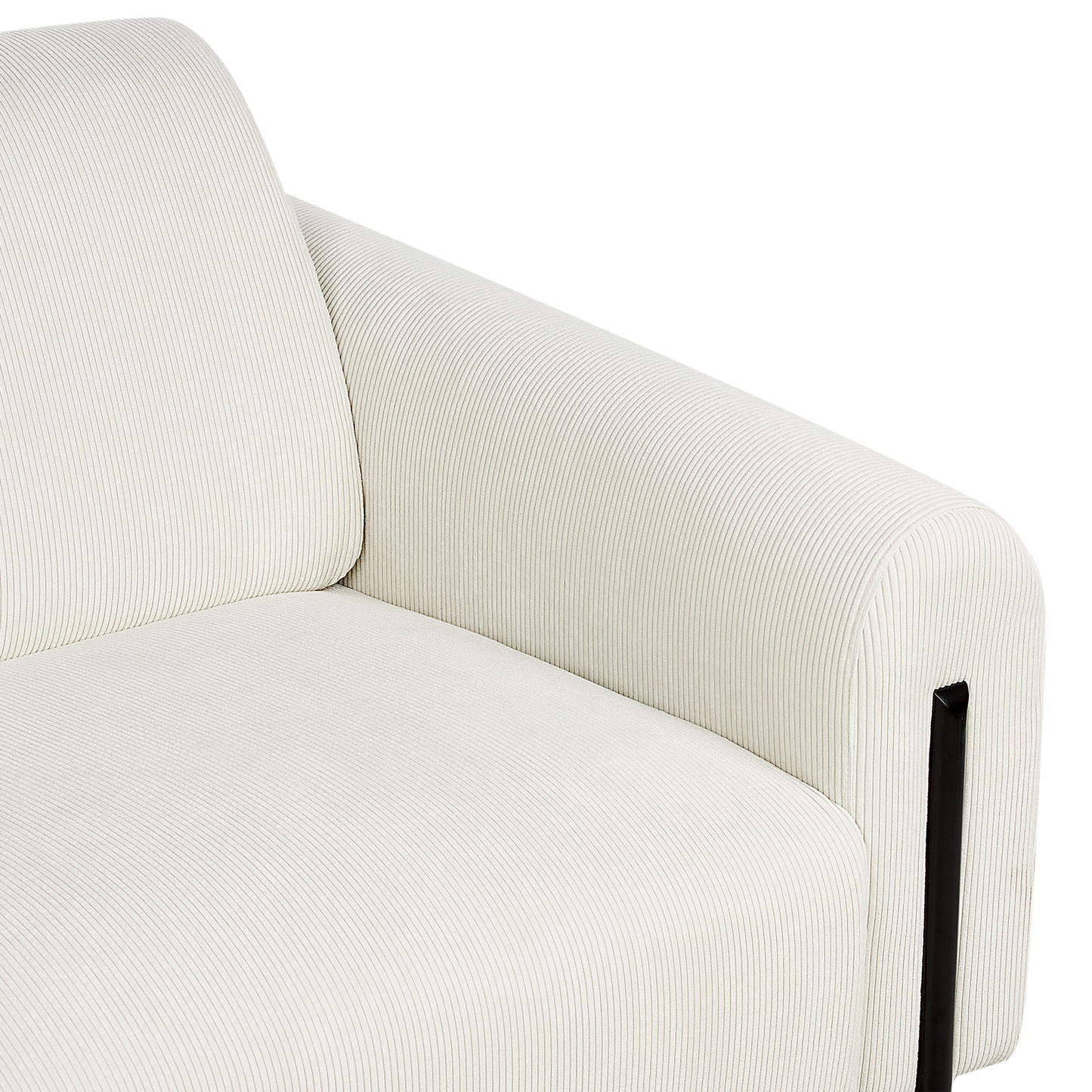 3-Sitzer Sofa Cord cremeweiss ASKIM