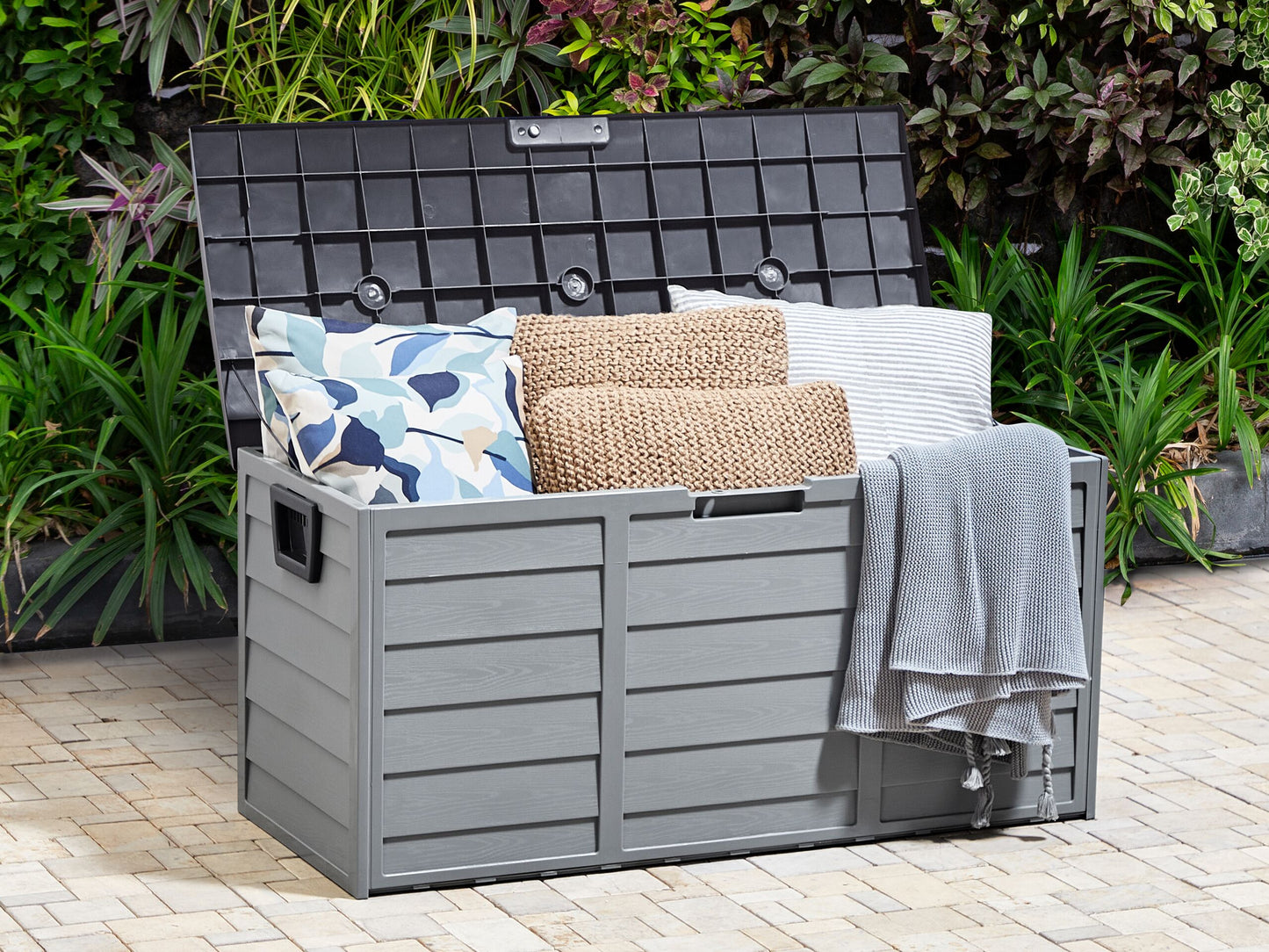 Aufbewahrungsbox LOCARNO 112 cm 50 cm Grau