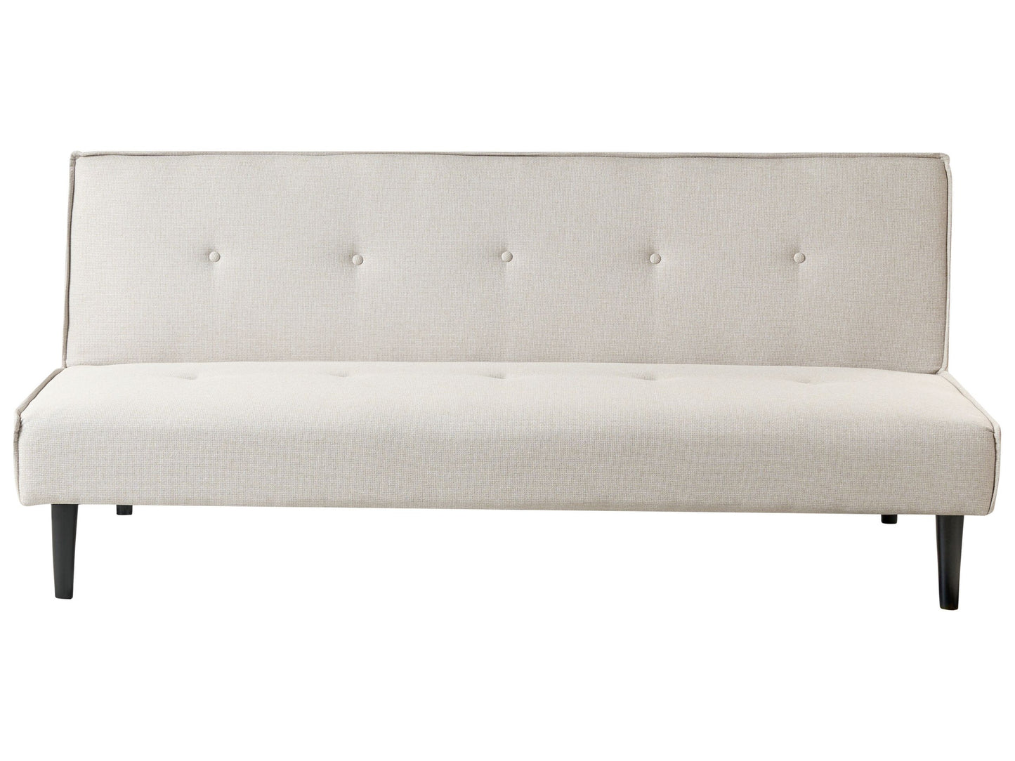 3-Sitzer Schlafsofa hellbeige / schwarz VISBY