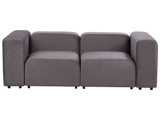 2-Sitzer Sofa Samtstoff dunkelgrau FALSTERBO
