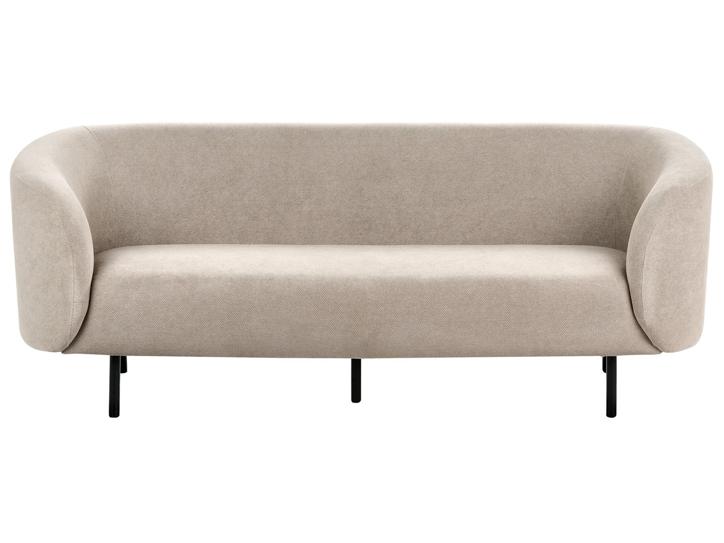 3-Sitzer Sofa Stoff taupe / schwarz LOEN