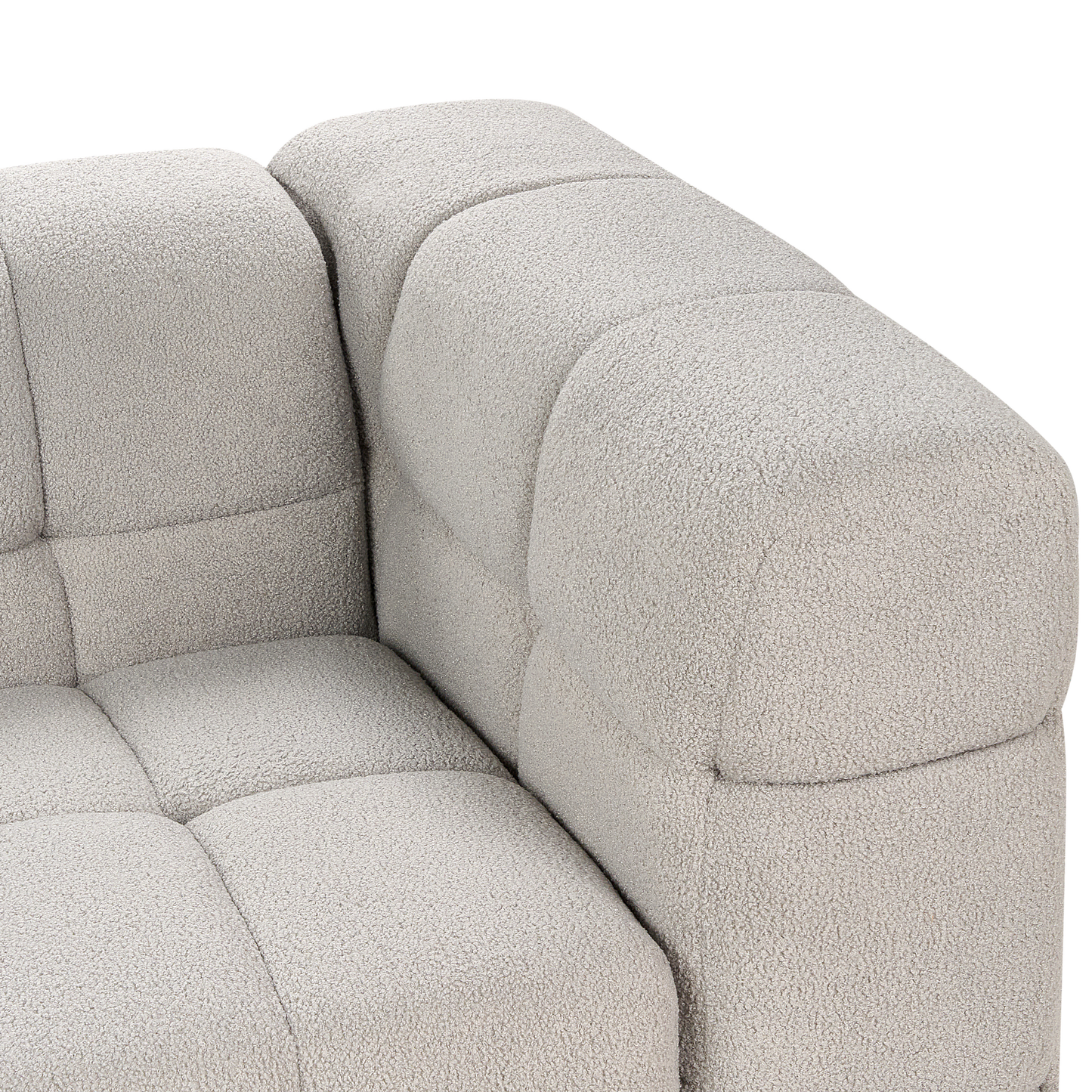 3-Sitzer Sofa Bouclé grau MULLOLA