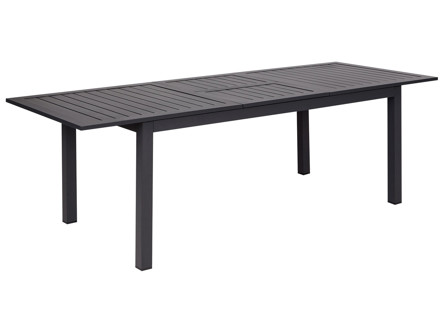 Ausziehbarer Gartentisch SKALOMA 180/240 cm 90 cm Metall Dunkelgrau
