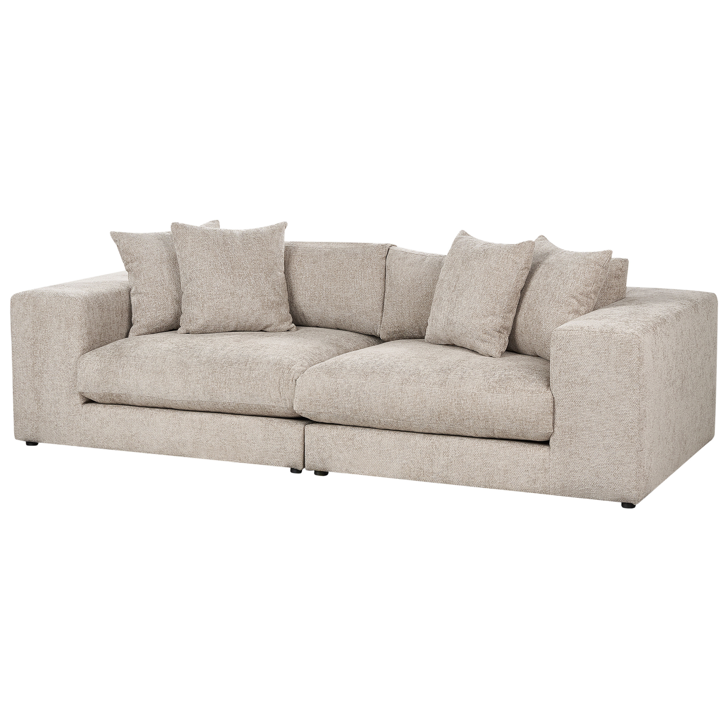 3-Sitzer Sofa taupe mit Kissen GLORVIKA II