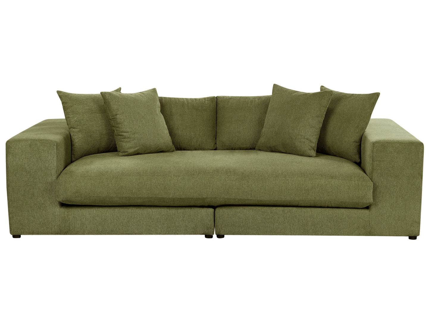 3-Sitzer Sofa dunkelgrün mit Kissen GLORVIKA
