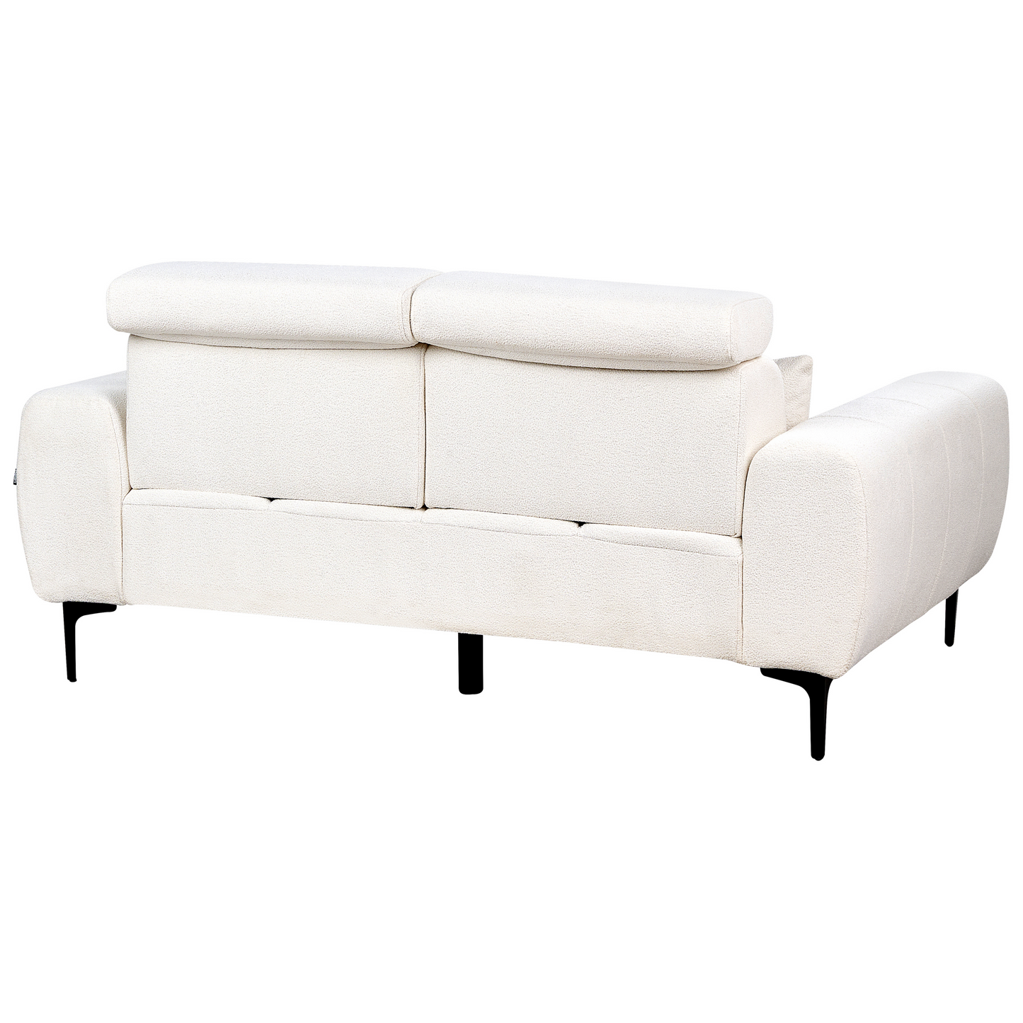 2-Sitzer Sofa Bouclé weiss VEGAMO