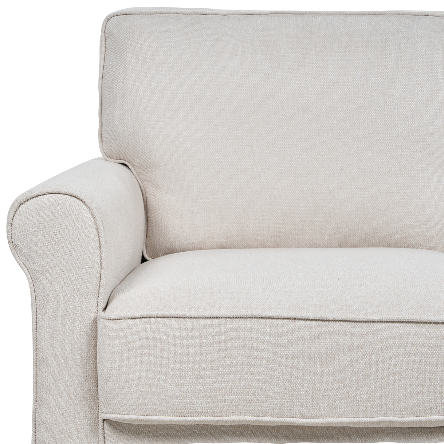 2-Sitzer Sofa Stoff helles Beige RONNEBY