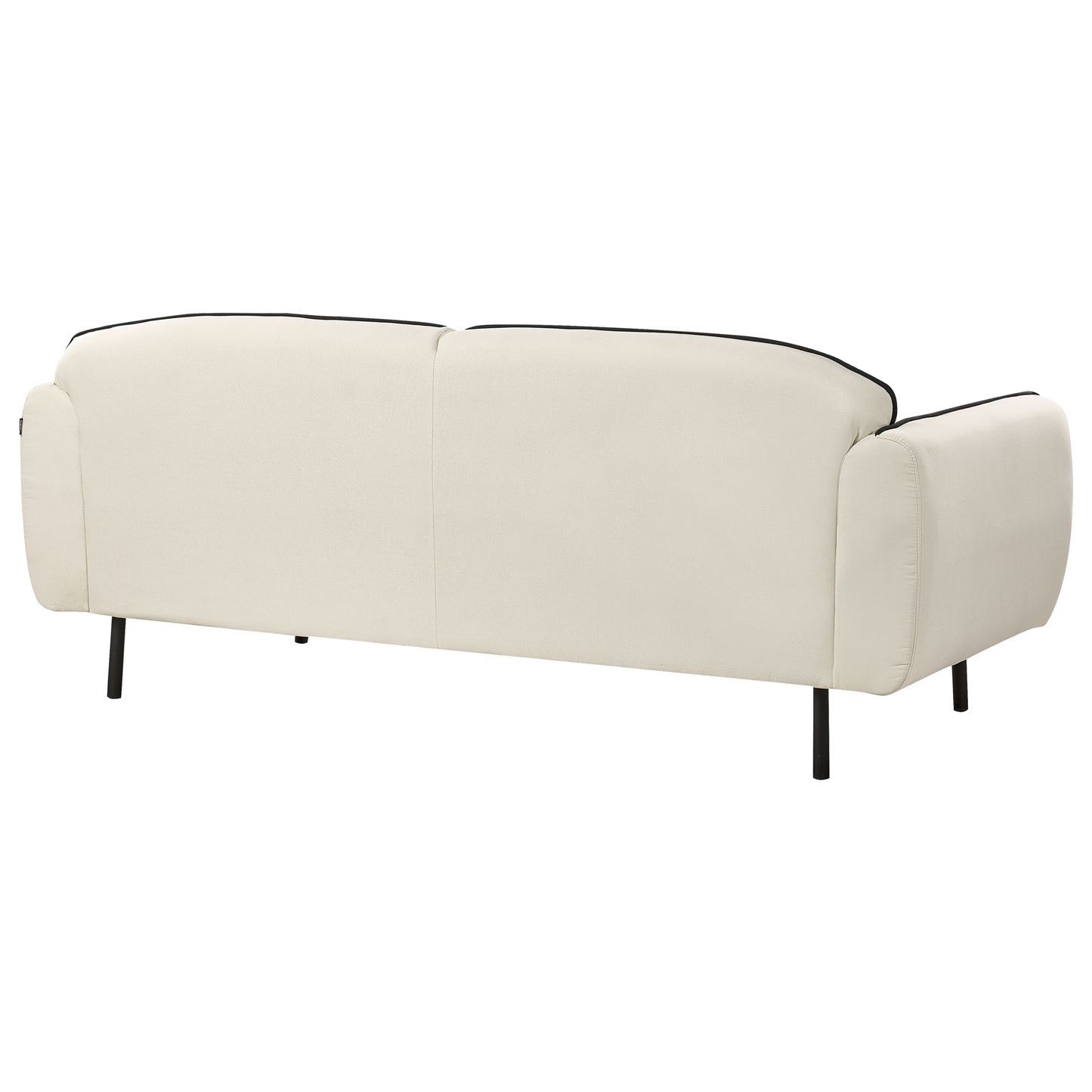 3-Sitzer Sofa hellbeige / schwarz TONSBERG