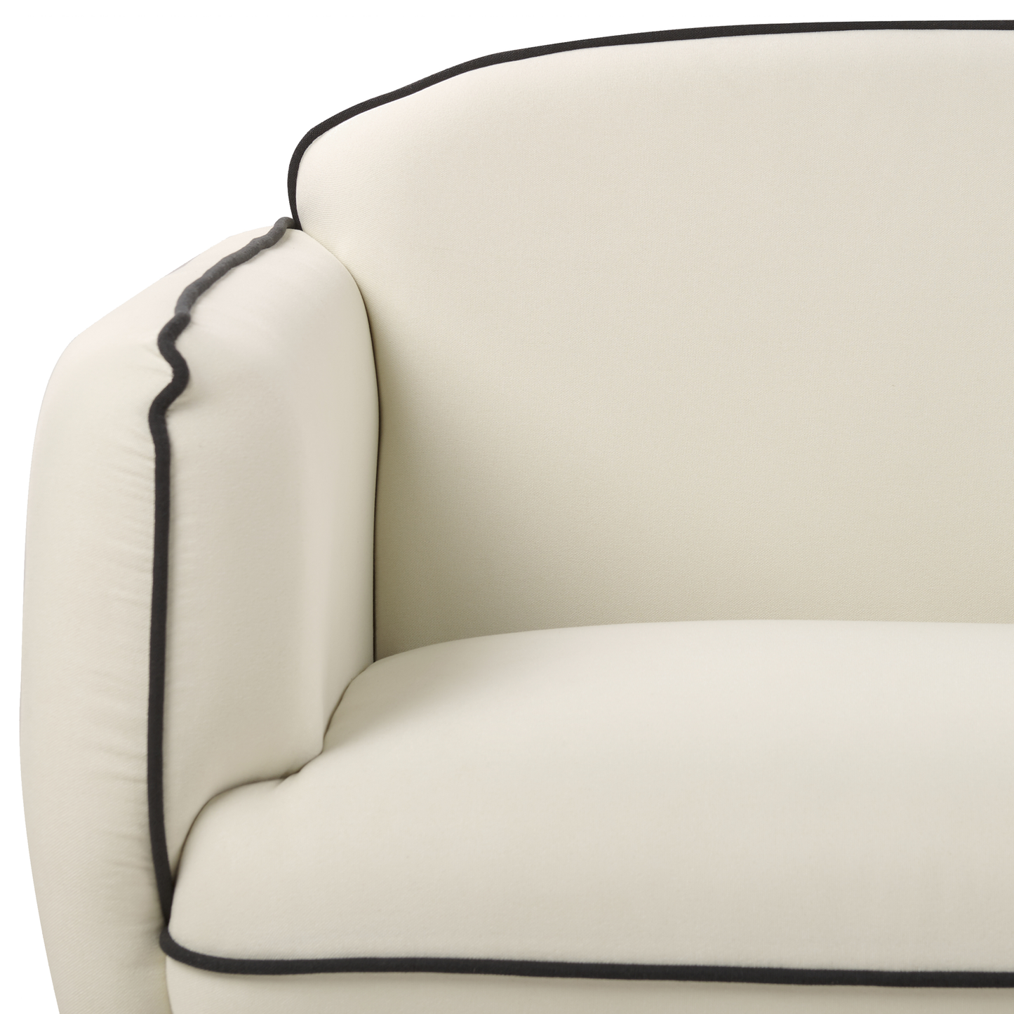 3-Sitzer Sofa hellbeige / schwarz TONSBERG