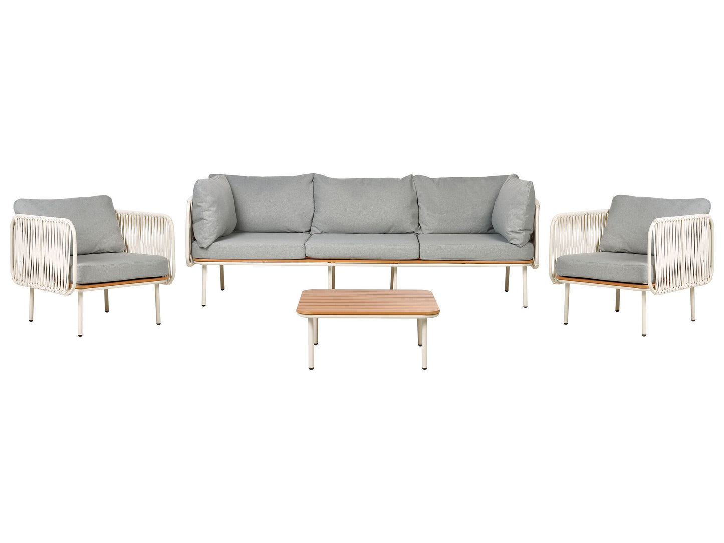 Lounge Set SENISE Aluminium Grau