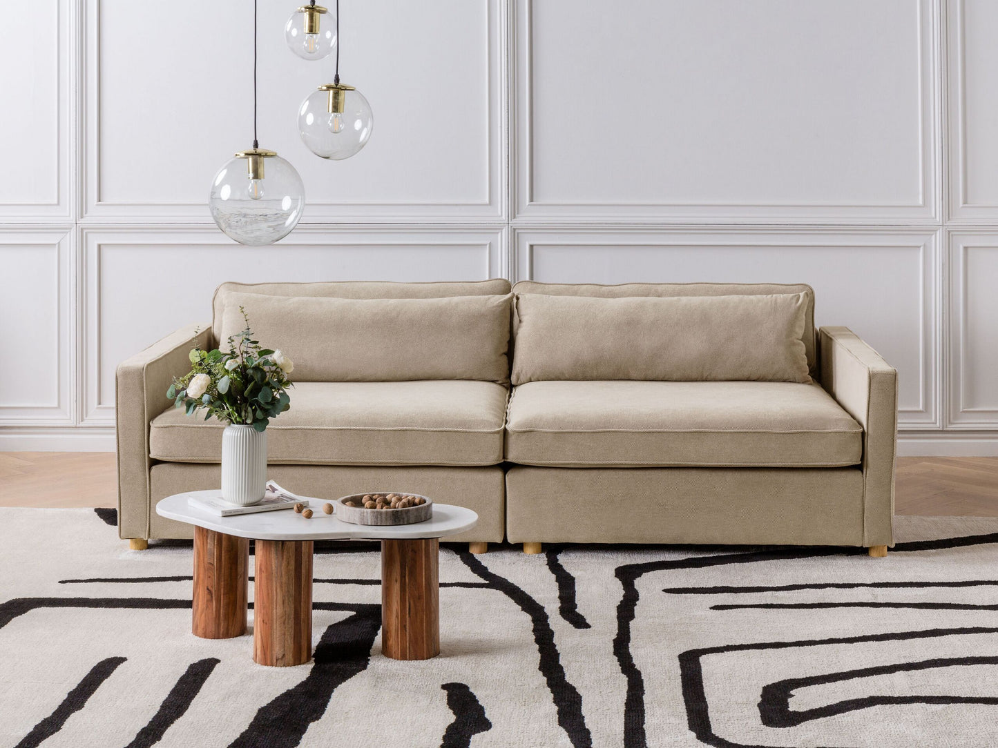 3-Sitzer Sofa taupe VINSTRA