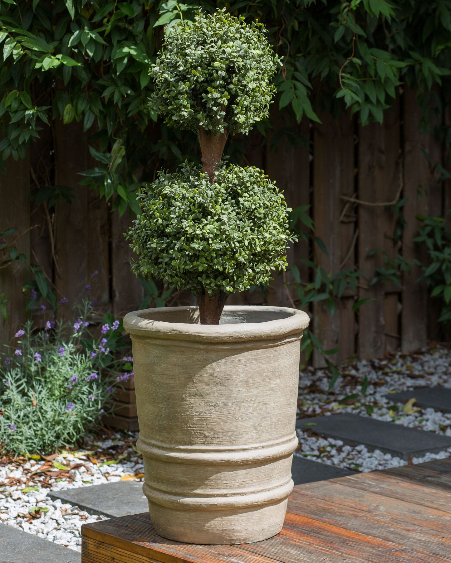 Blumenkübel LILIUM Keramik 43 cm Beige