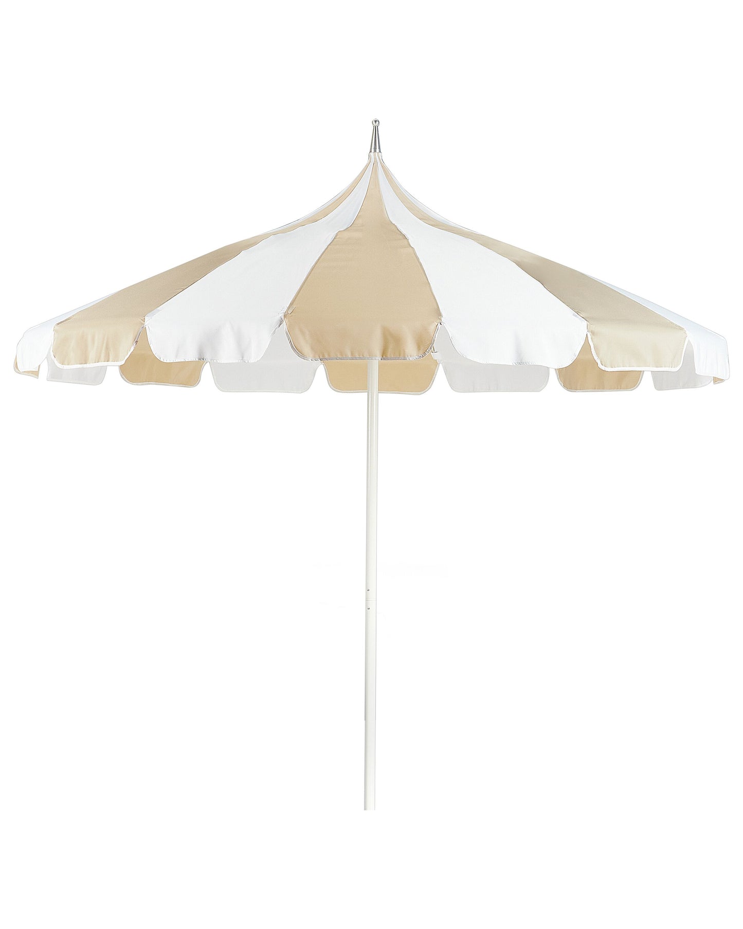 Marktschirm 245 cm MINOA Weiss / Beige