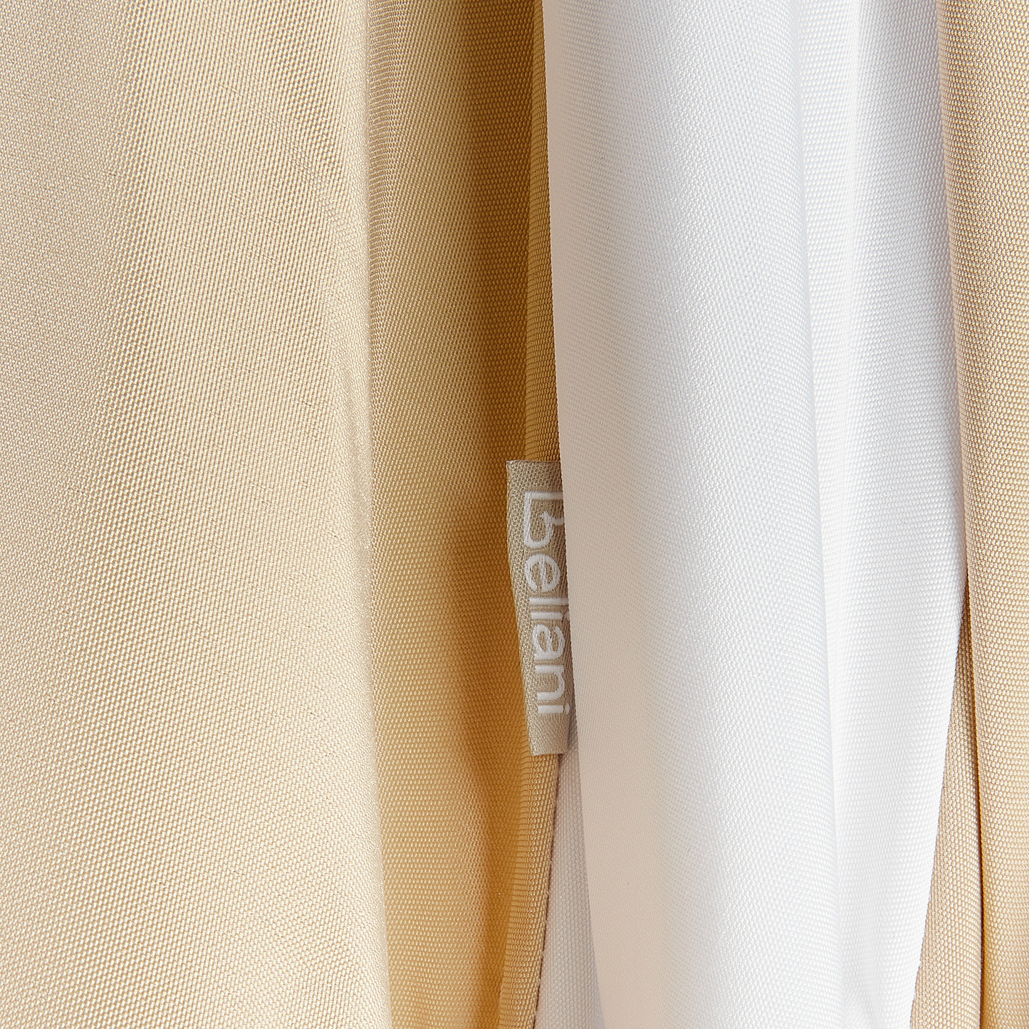 Marktschirm 245 cm MINOA Weiss / Beige