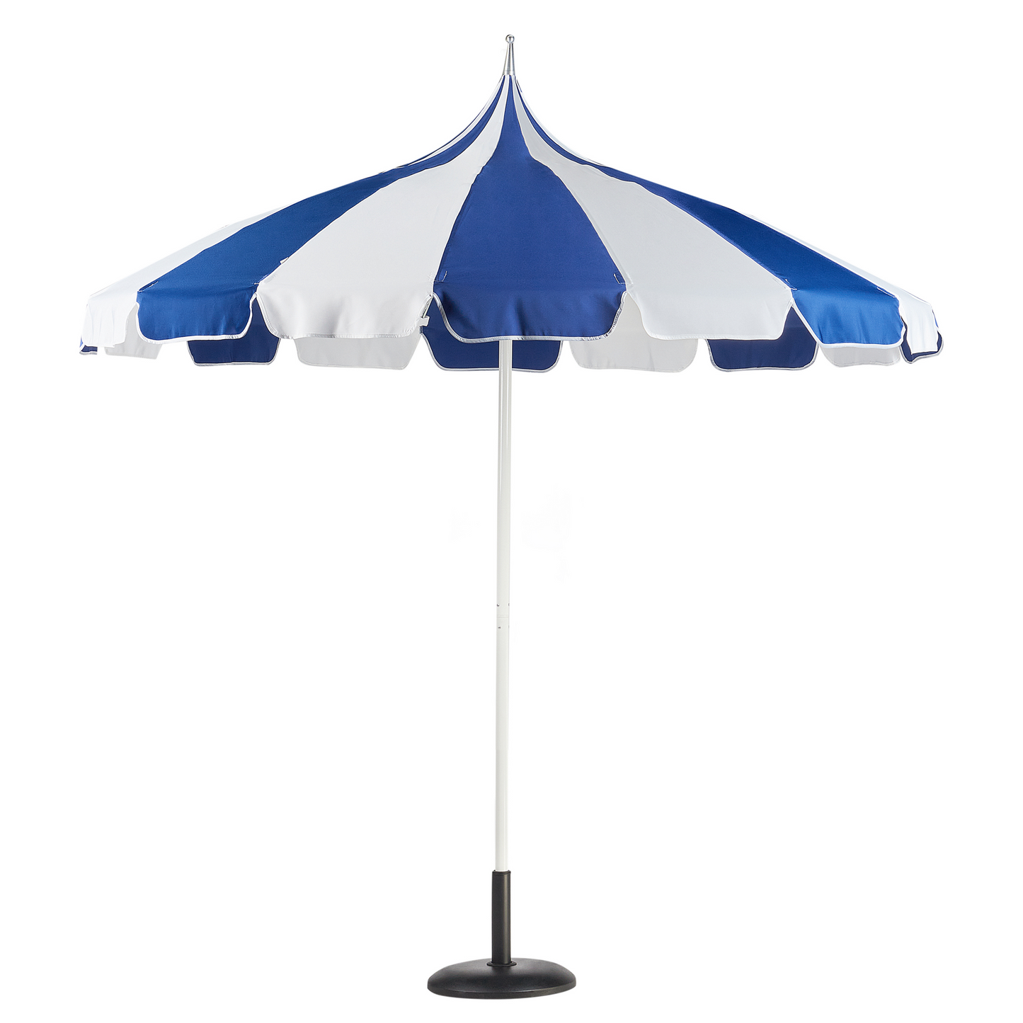 Marktschirm 245 cm MINOA Weiss / Blau