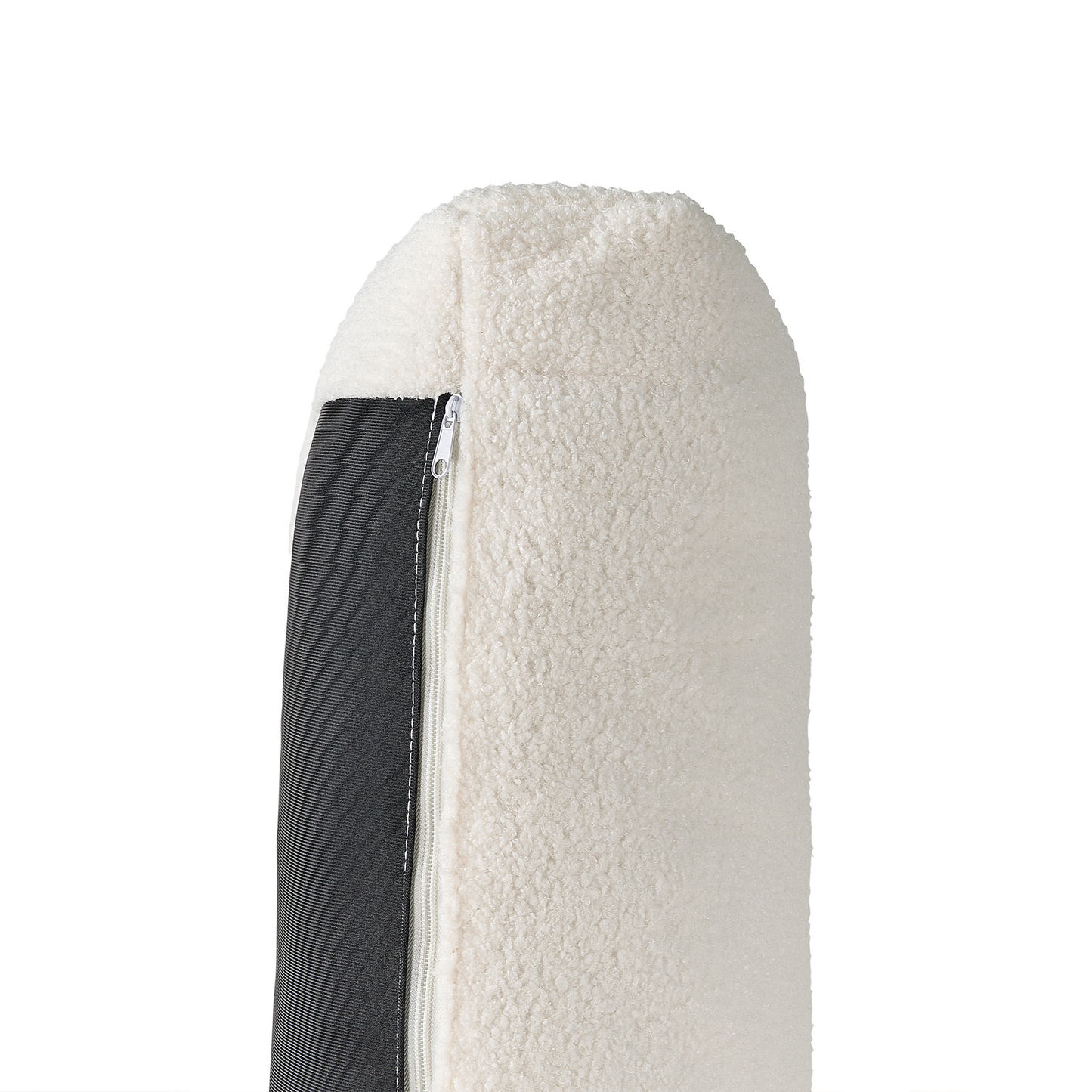 3-Sitzer Sofa Bouclé weiss / hellbraun SIGGARD