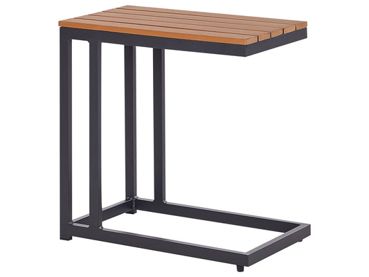 Outdoor Beistelltisch MESSINA 60 cm 35 cm Schwarz