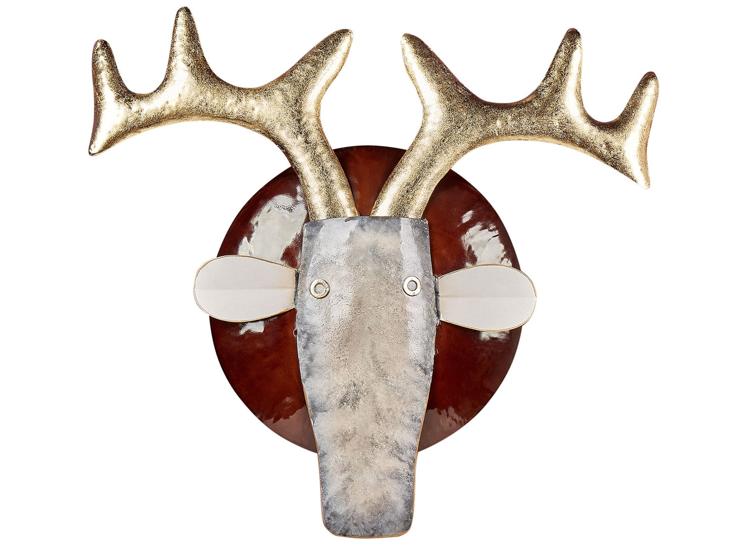 Wandobjekt Stier FLUORINE Metall 54 cm Bunt