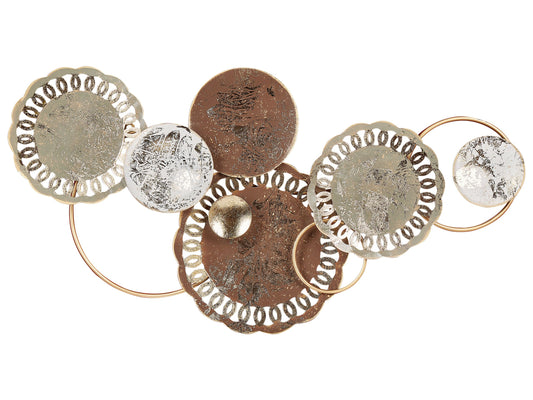 Wandobjekt PLUTONIUM Metall 48 cm Bunt