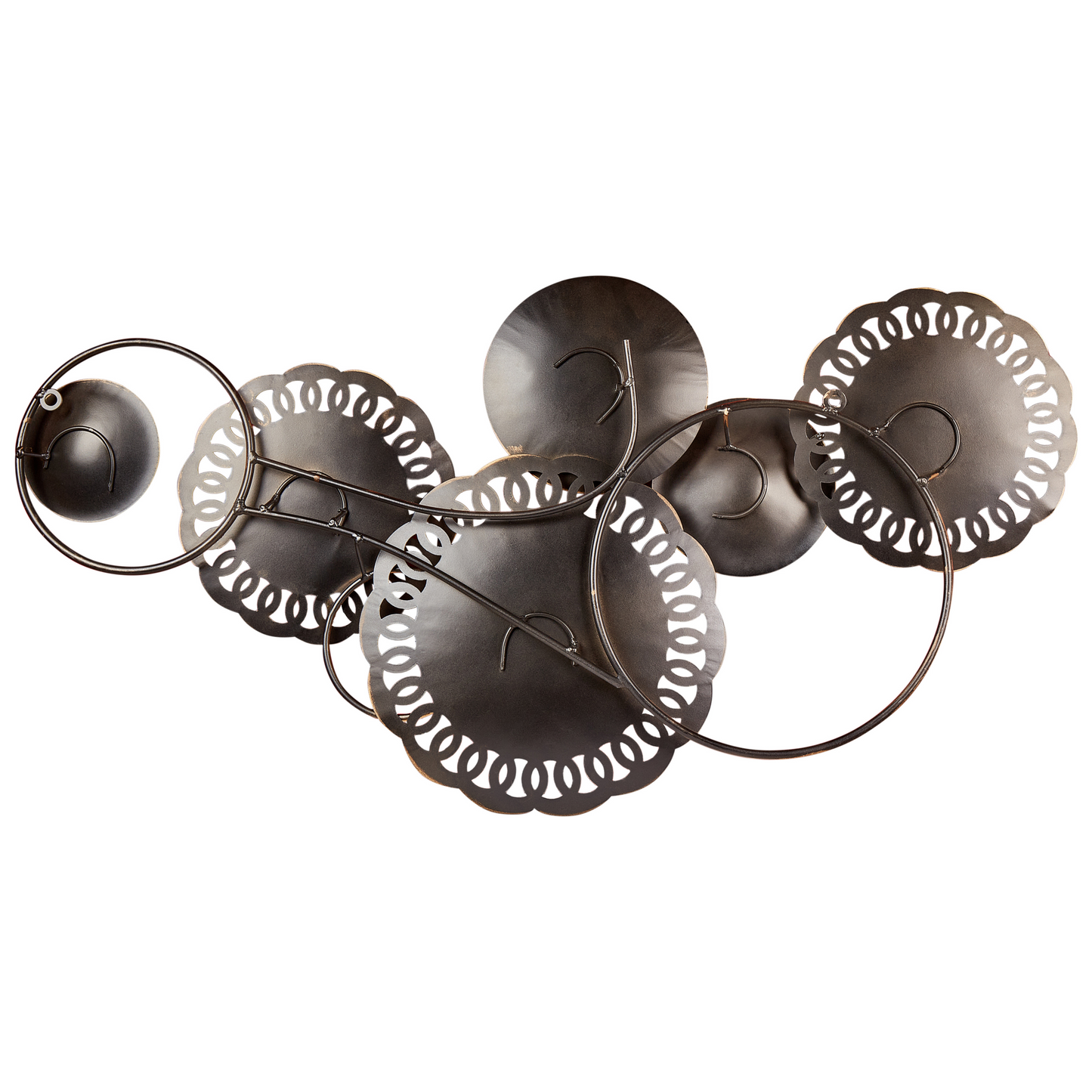 Wandobjekt PLUTONIUM Metall 48 cm Bunt