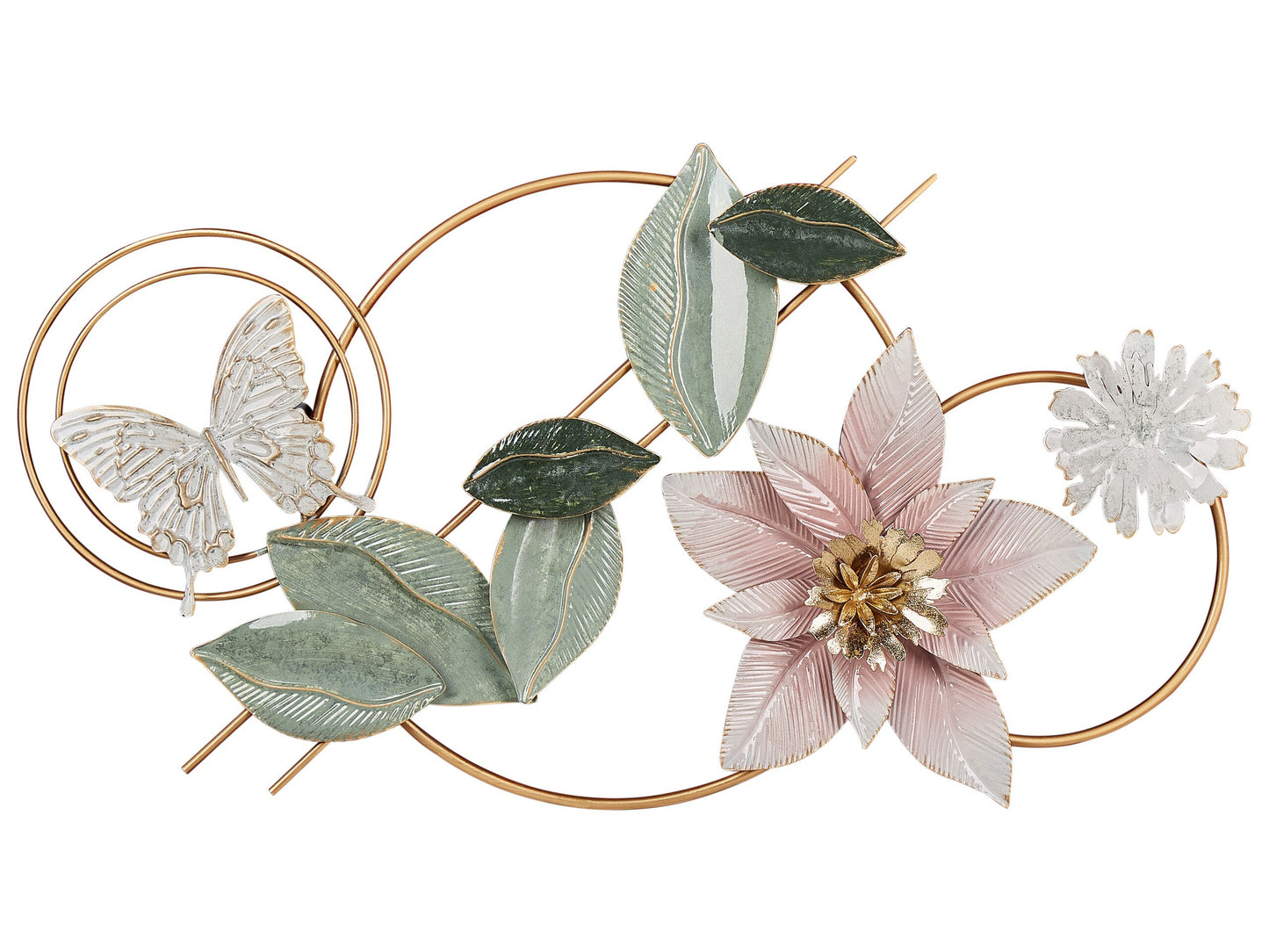 Wandobjekt Blume THORIUM Metall 44 cm Bunt
