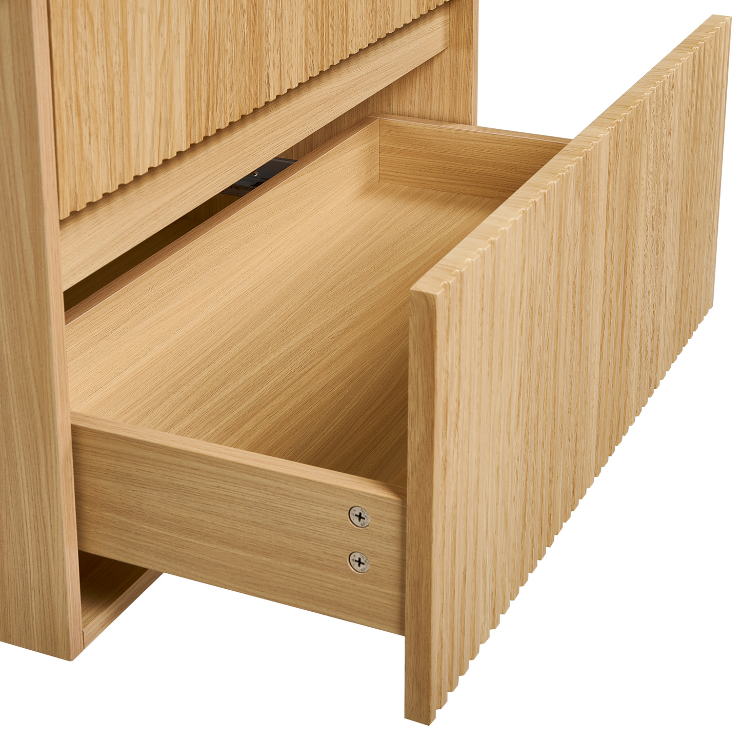 Wandmontierter Waschtischunterschrank BEXTI 100 cm 52 cm 50 cm Hellbraun