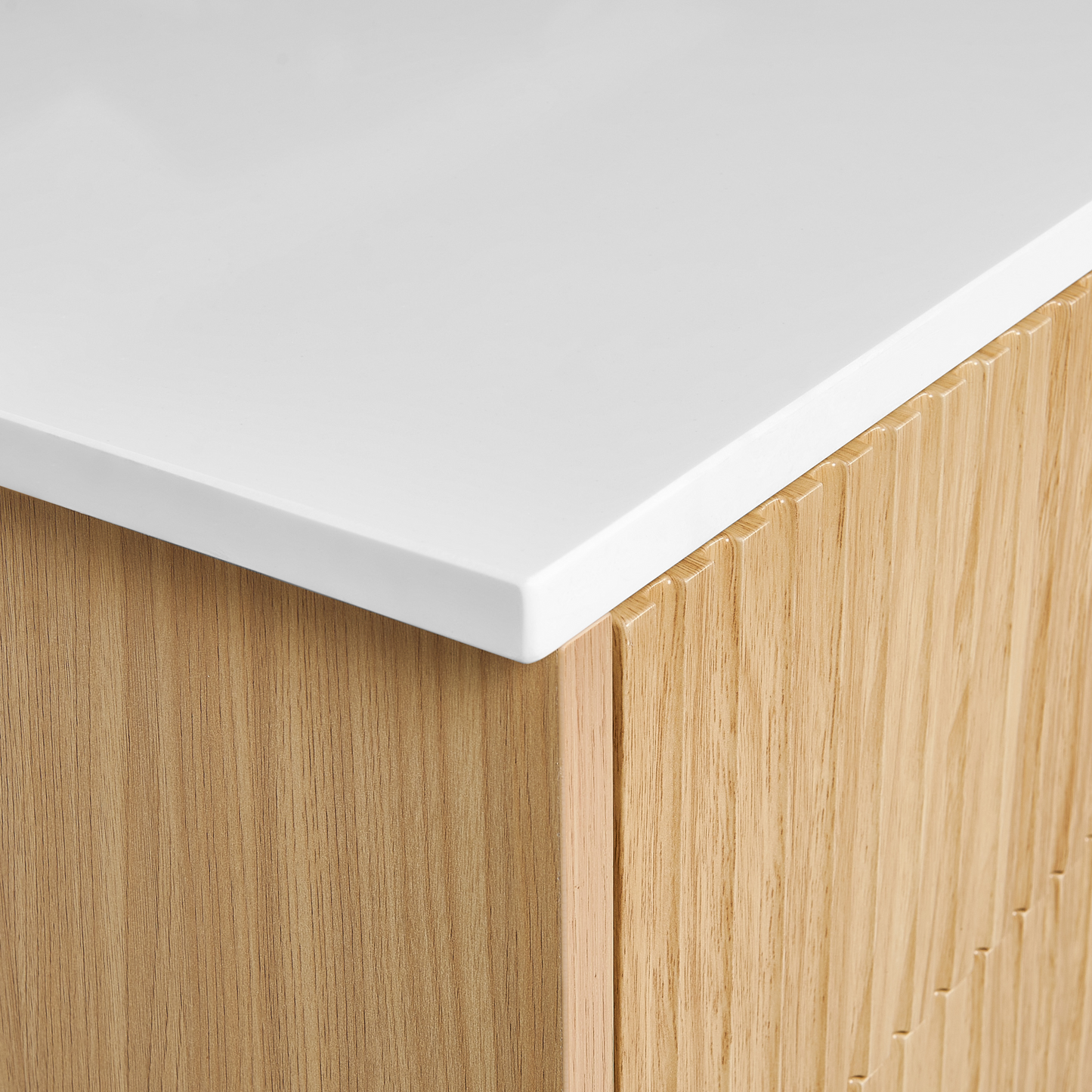 Wandmontierter Waschtischunterschrank BEXTI 100 cm 52 cm 50 cm Hellbraun