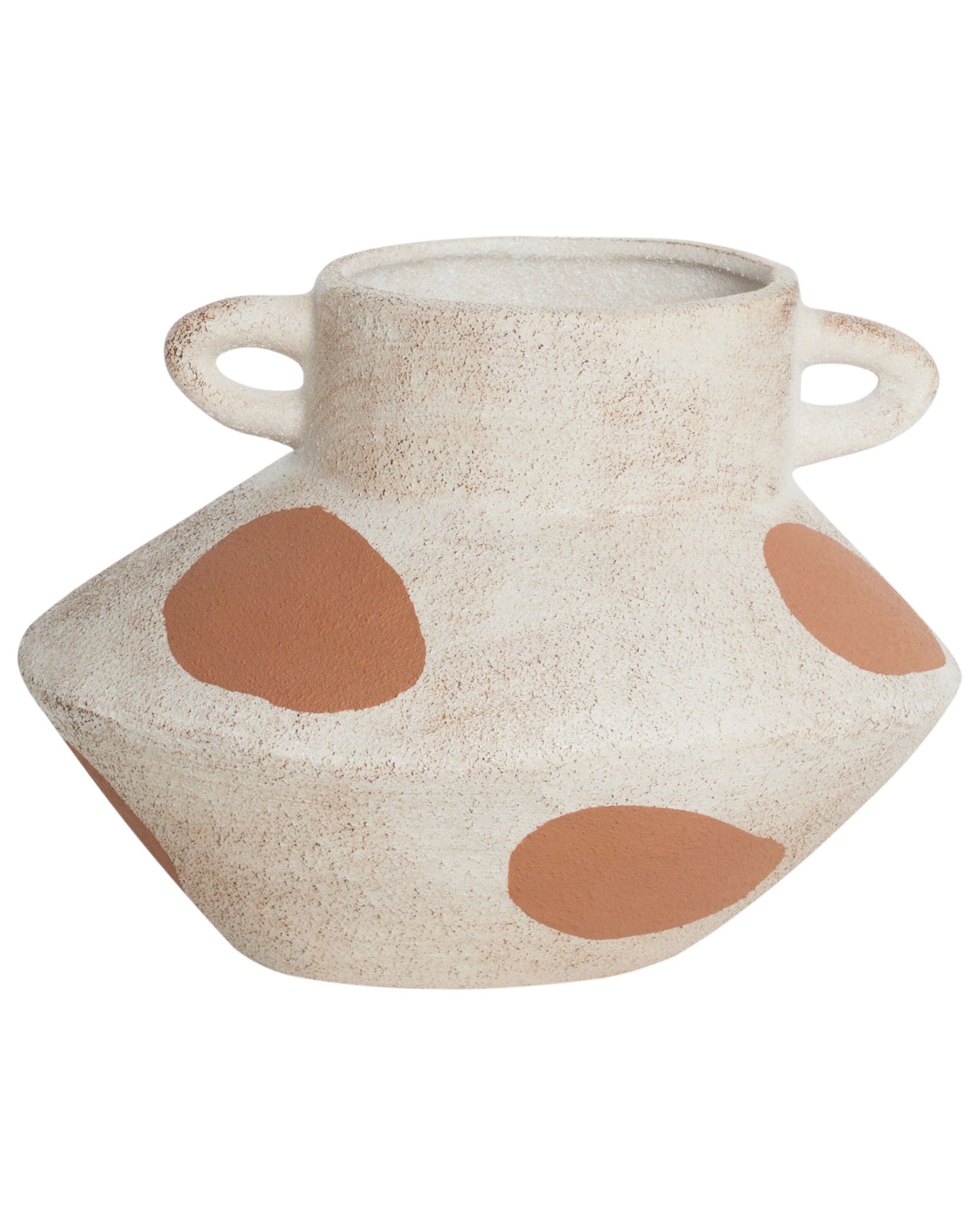 Blumenvase ALOSIDAE Steinzeug 19 cm Hellbeige