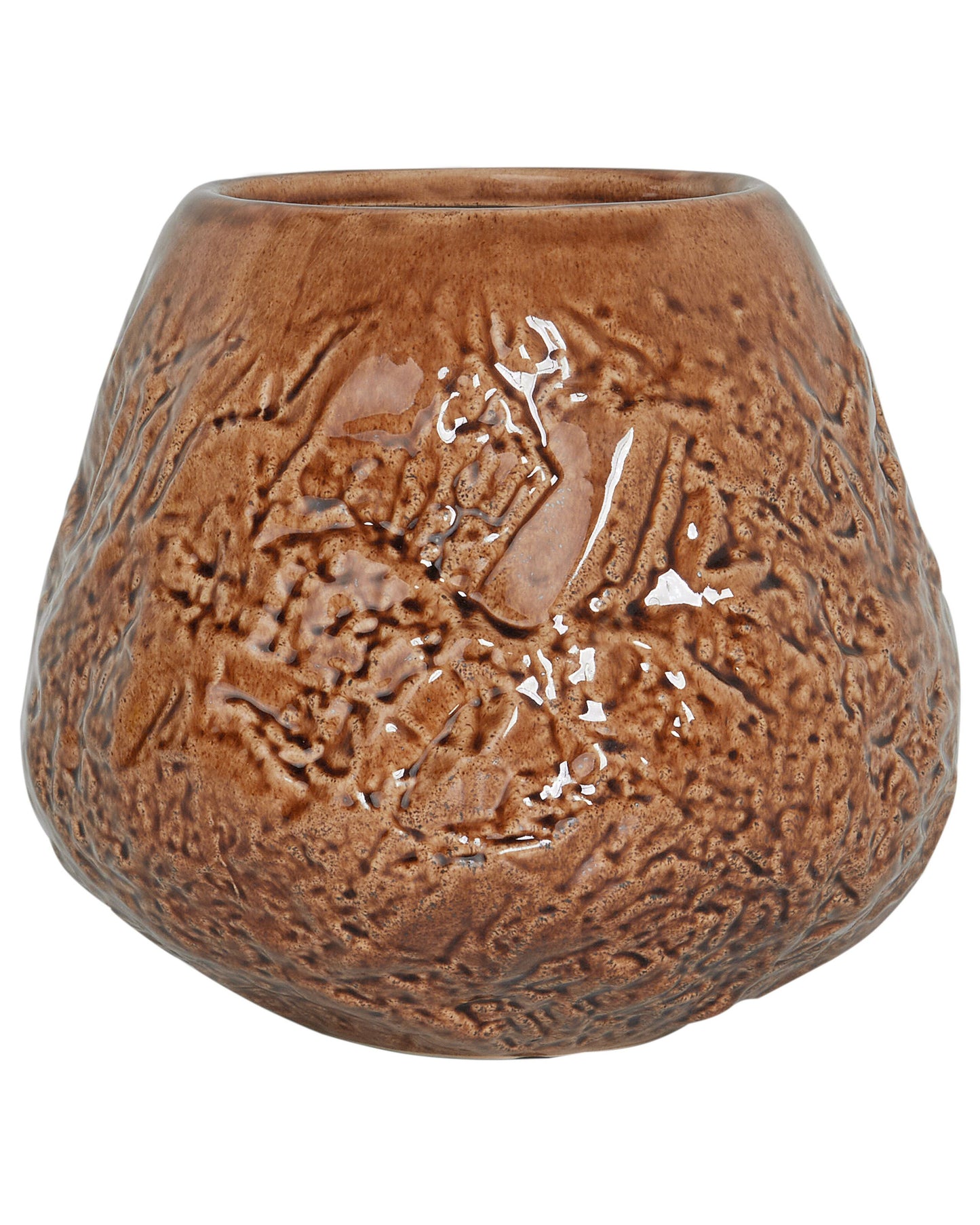 Blumenvase BETTA Steinzeug 22 cm Braun
