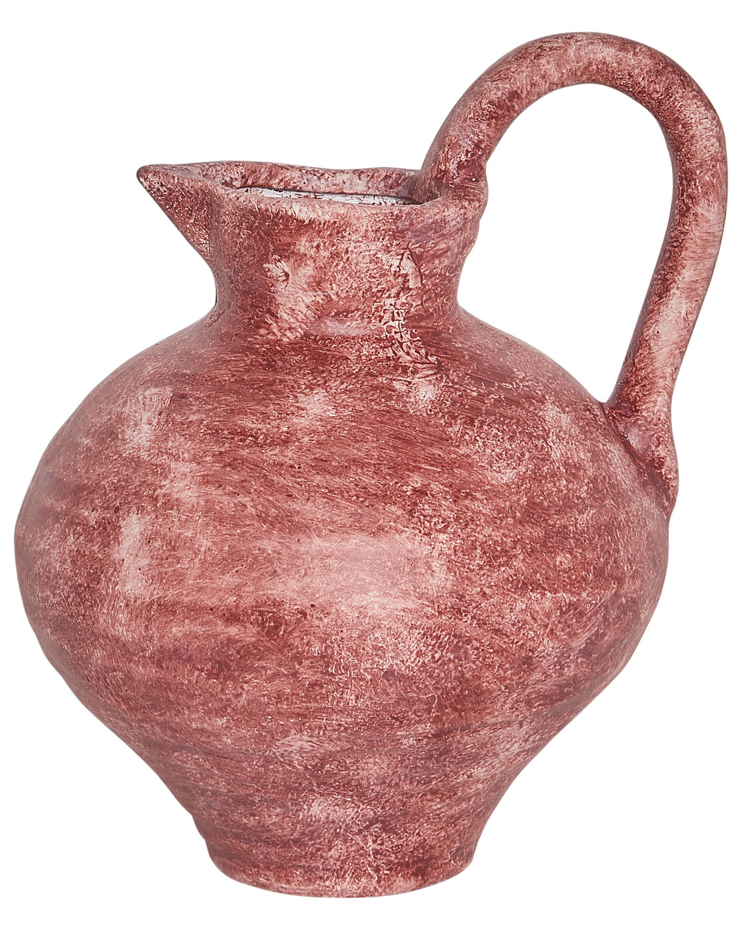 Blumenvase SAURY Steinzeug 19 cm Rot
