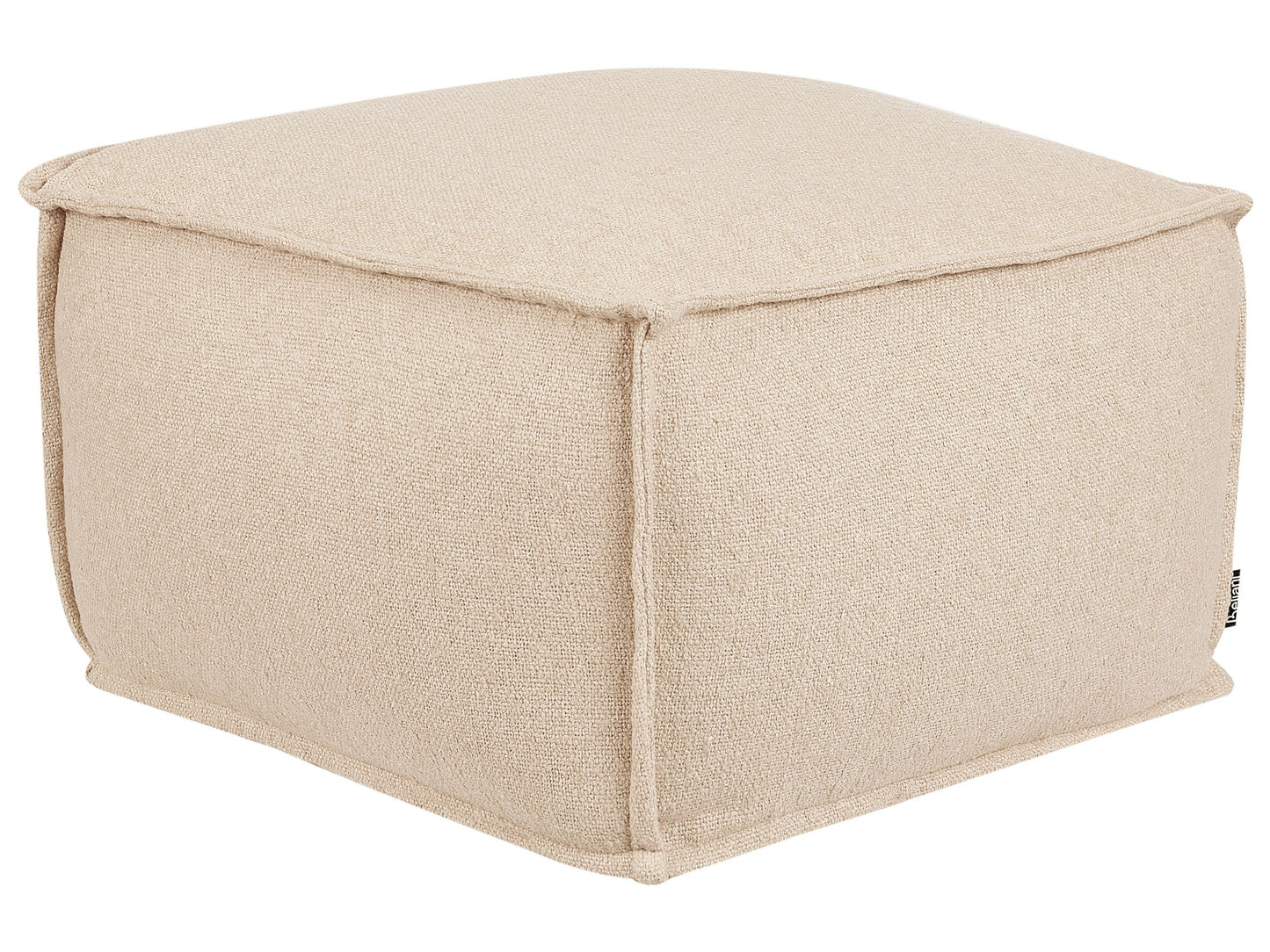 Pouf Baumwolle beige 50 x 50 x 30 cm SHERALI