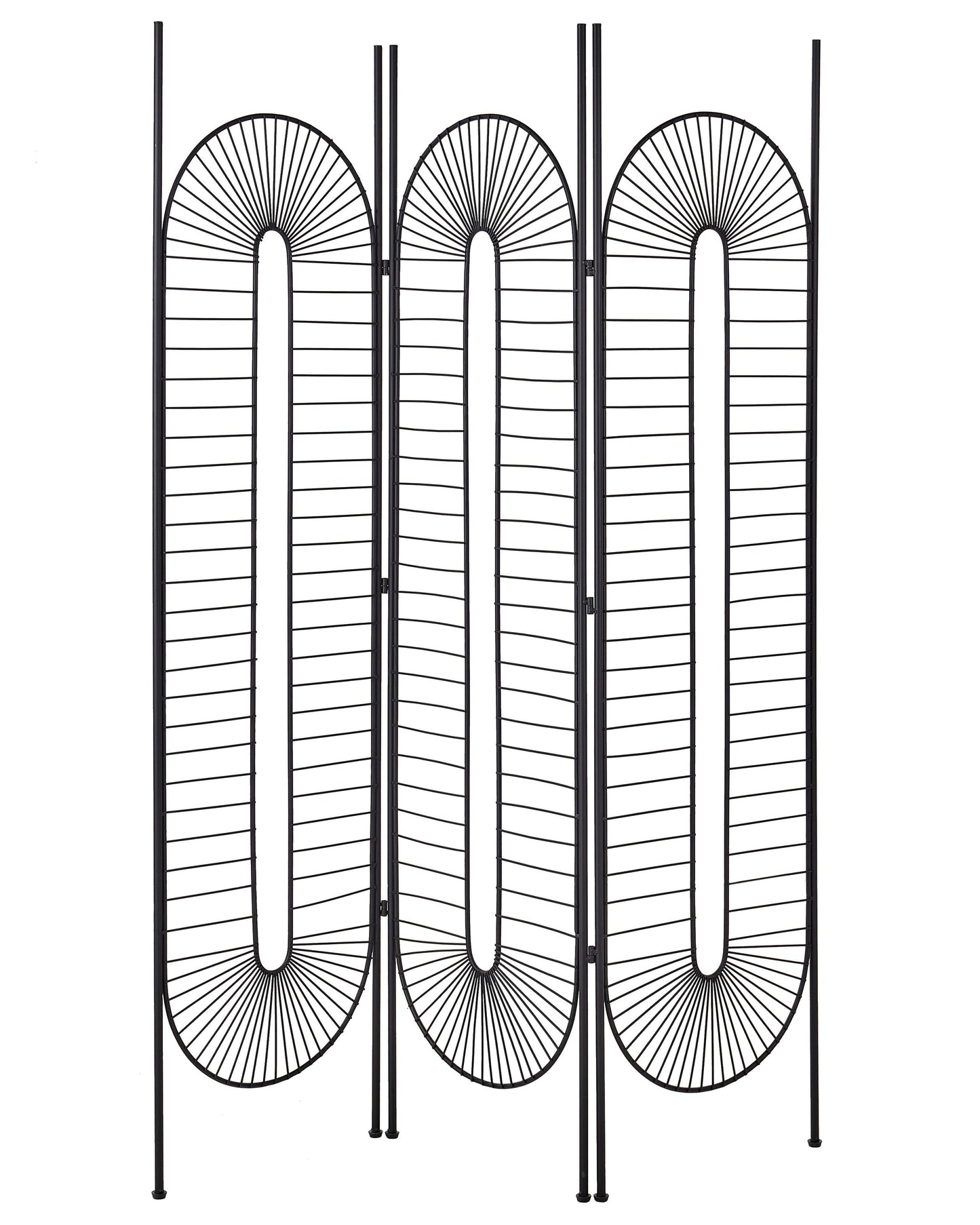 Raumteiler 3-teilig NOALE Schwarz 135 cm 170 cm
