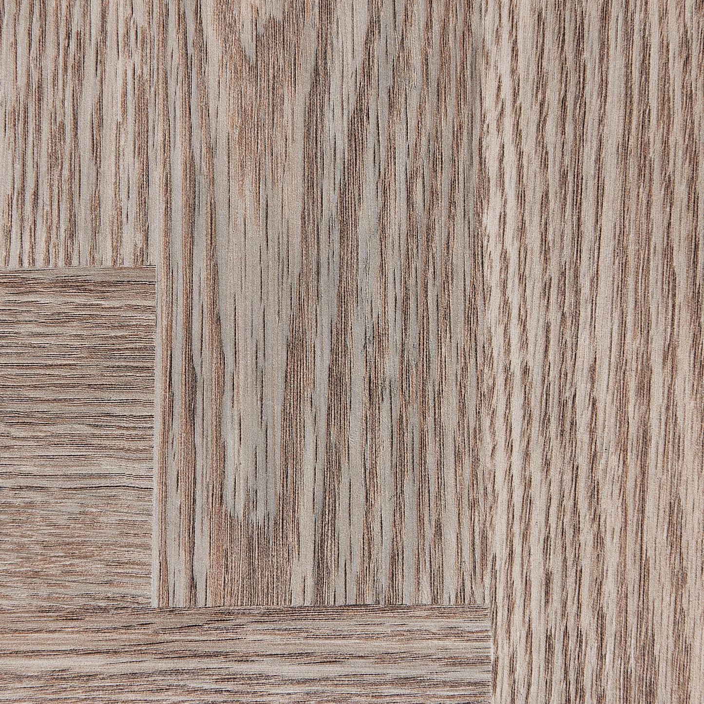 Beistelltisch Glas / Metall heller Holzfarbton / silber LOVELL