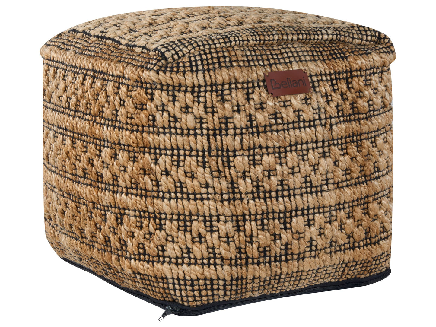 Pouf Jute beige 40 x 40 cm MABULA