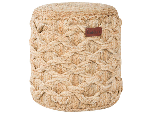 Pouf Jute beige ⌀ 40 cm TURKAN