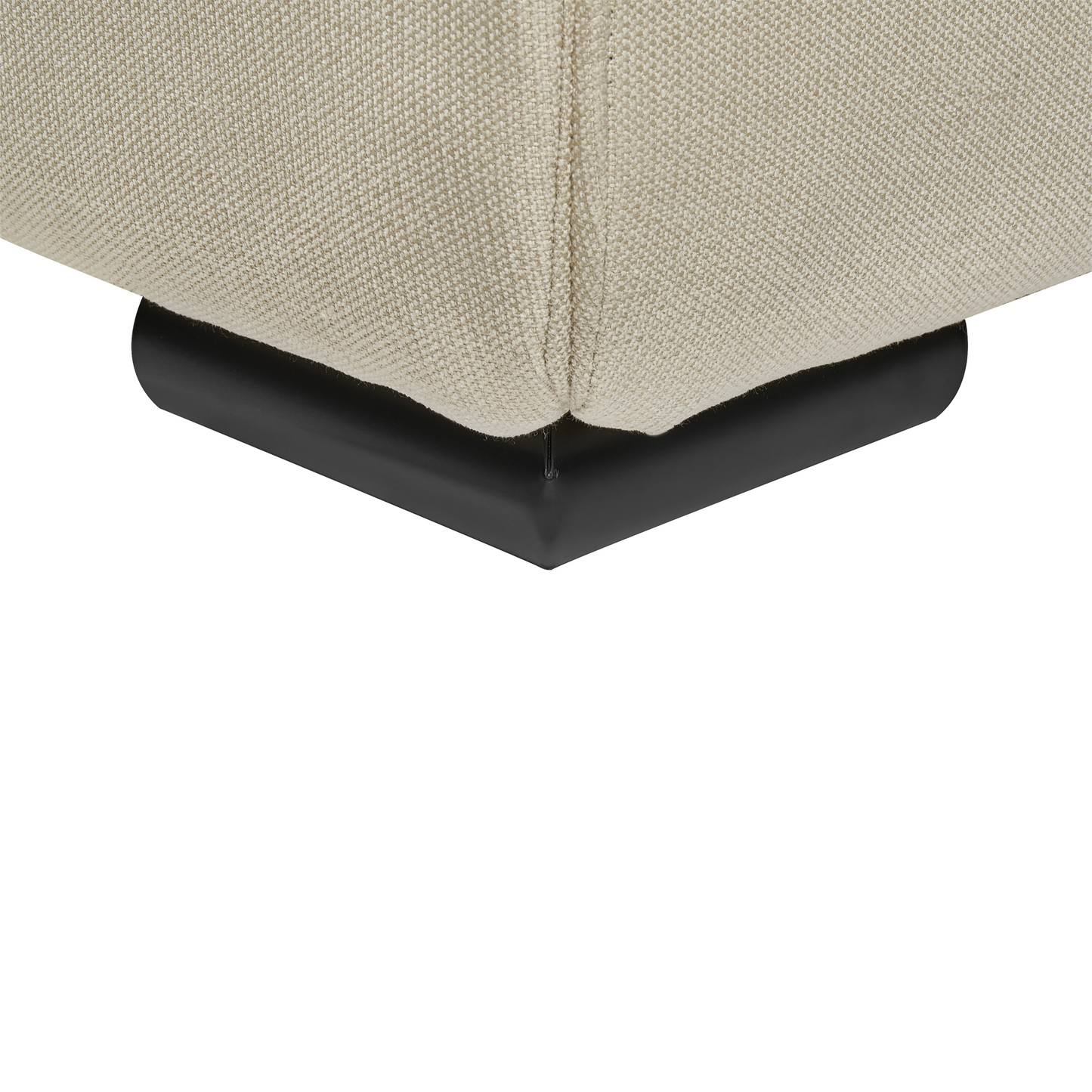 Bett mit Lattenrost Stoff ROISEL 160 x 200 cm Creme