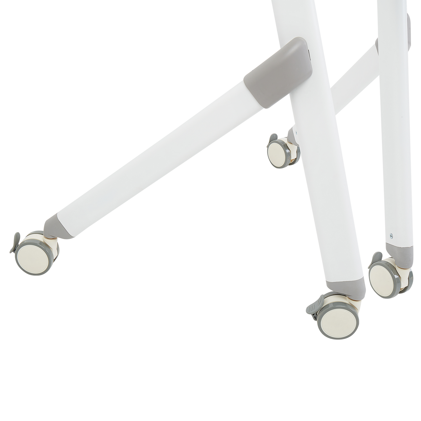 Schreibtisch weiss 90 x 64 cm klappbar mit Rollen BENDI