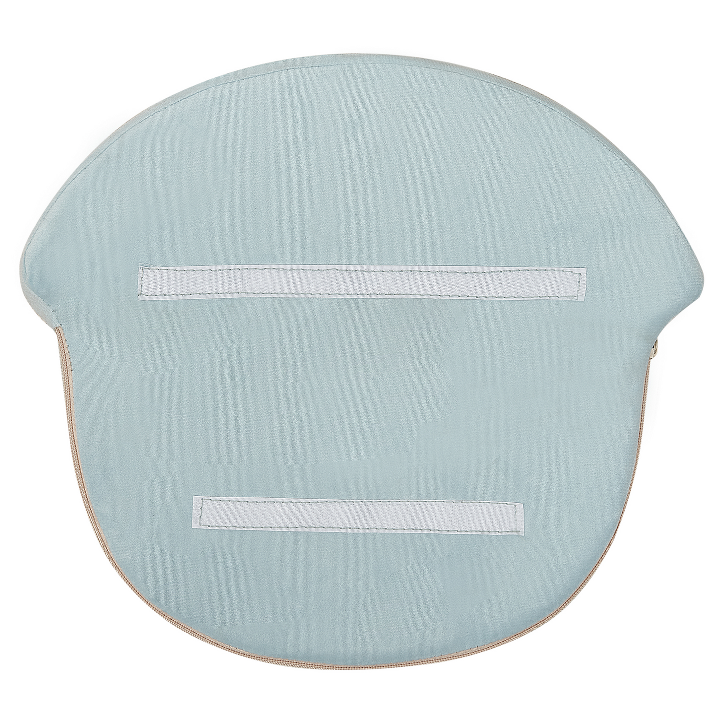 Kindersessel Samtstoff hellblau Kronenform VEGA