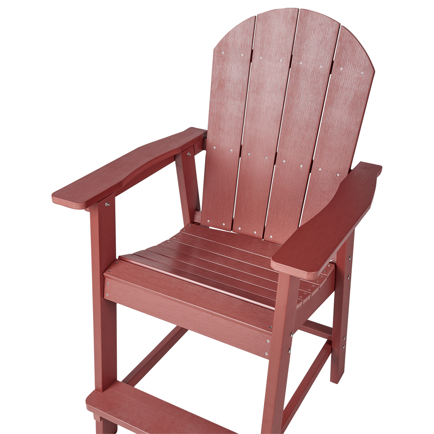 Garten-Barstuhl ADIRONDACK Kunststoff Rot